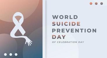 Happy World Suicide Prevention Day Celebration Vector Design Illustration for Background, Poster, Banner, Advertising, Greeting Card