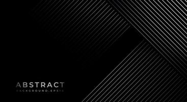 Black and Grey Metallic Abstract Tech Geometric Linear Background with Copy Space for Text or Message vector