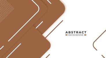 Abstract Brown Background Geometric Shape Paper Layers with Copy Space for Decorative web layout, Poster, Banner, Corporate Brochure and Seminar Template Design vector