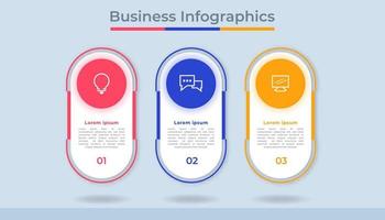 gráfico de proceso de visualización de datos comerciales de infografía de línea de tiempo. gráfico de diagrama abstracto con pasos, opciones vector