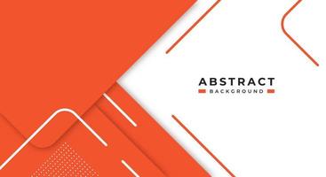 Abstract Orange Background Geometric Shape Paper Layers with Copy Space for Decorative web layout, Poster, Banner, Corporate Brochure and Seminar Template Design vector