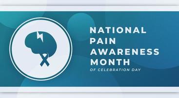 Happy Pain Awareness Month Celebration Vector Design Illustration for Background, Poster, Banner, Advertising, Greeting Card