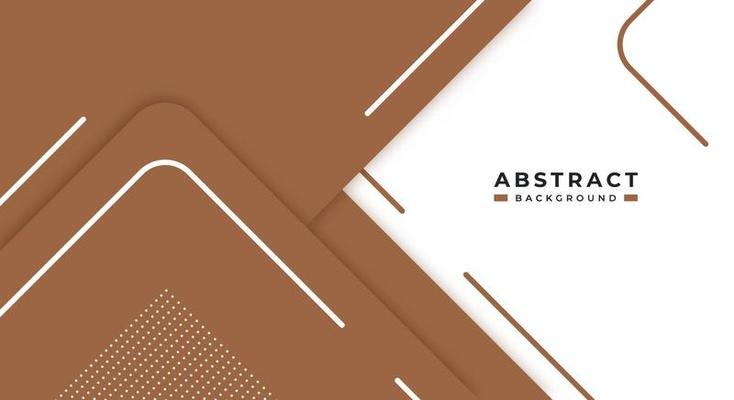 Abstract Brown Background Geometric Shape Paper Layers with Copy Space for Decorative web layout, Poster, Banner, Corporate Brochure and Seminar Template Design
