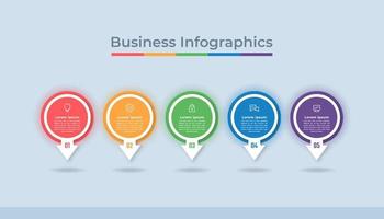 Timeline Infographics Business Data Visualization Process Chart. Abstract Diagram Graph with Steps, Options vector