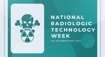 Happy Radiologic Technology Week Celebration Vector Design Illustration for Background, Poster, Banner, Advertising, Greeting Card