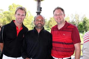 Jon wagner Joe pescado jeff wagnerat el 4to anual Jack wagner celebridad golf clásico a beneficio el leucemia linfoma sociedad golf torneovalencia país clubvalencia abril 27 20102010 foto