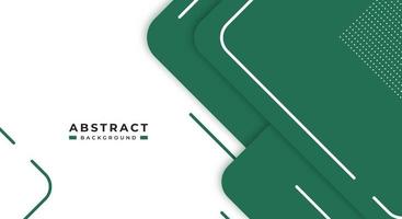 Abstract Green Background Geometric Shape Paper Layers with Copy Space for Decorative web layout, Poster, Banner, Corporate Brochure and Seminar Template Design vector