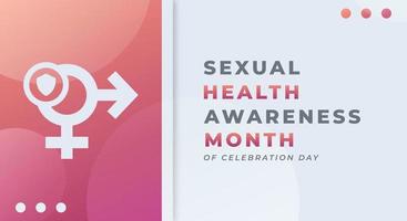 Happy Sexual Health Awareness Month Celebration Vector Design Illustration for Background, Poster, Banner, Advertising, Greeting Card