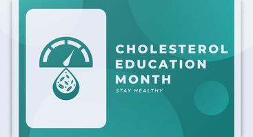 Happy National Cholesterol Education Month Celebration Vector Design Illustration for Background, Poster, Banner, Advertising, Greeting Card