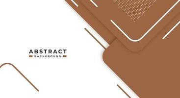 Abstract Brown Background Geometric Shape Paper Layers with Copy Space for Decorative web layout, Poster, Banner, Corporate Brochure and Seminar Template Design vector