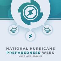 Happy Hurricane Preparedness Week Celebration Vector Design Illustration for Background, Poster, Banner, Advertising, Greeting Card