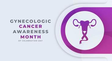 Happy Gynecologic Cancer Awareness Month Celebration Vector Design Illustration for Background, Poster, Banner, Advertising, Greeting Card