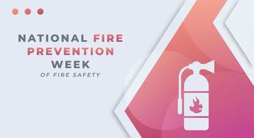 Happy National Fire Prevention Week Celebration Vector Design Illustration for Background, Poster, Banner, Advertising, Greeting Card