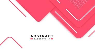 Abstract Pink Background Geometric Shape Paper Layers with Copy Space for Decorative web layout, Poster, Banner, Corporate Brochure and Seminar Template Design vector