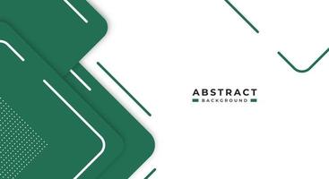 Abstract Green Background Geometric Shape Paper Layers with Copy Space for Decorative web layout, Poster, Banner, Corporate Brochure and Seminar Template Design vector