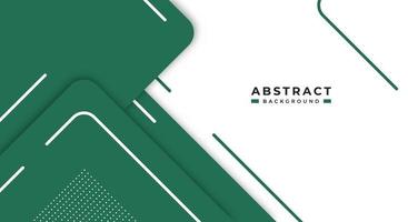 Abstract Green Background Geometric Shape Paper Layers with Copy Space for Decorative web layout, Poster, Banner, Corporate Brochure and Seminar Template Design vector