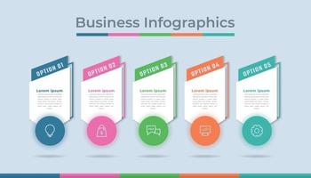 Timeline Infographics Business Data Visualization Process Chart. Abstract Diagram Graph with Steps, Options vector