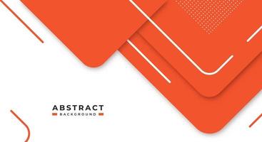 Abstract Orange Background Geometric Shape Paper Layers with Copy Space for Decorative web layout, Poster, Banner, Corporate Brochure and Seminar Template Design vector