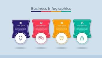 Timeline Infographics Business Data Visualization Process Chart. Abstract Diagram Graph with Steps, Options vector