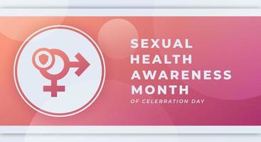 Happy Sexual Health Awareness Month Celebration Vector Design Illustration for Background, Poster, Banner, Advertising, Greeting Card