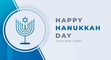 Happy Hanukkah Love and Light Celebration Vector Design Illustration. Template for Background, Poster, Banner, Advertising, Greeting Card or Print Design Element