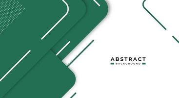 Abstract Green Background Geometric Shape Paper Layers with Copy Space for Decorative web layout, Poster, Banner, Corporate Brochure and Seminar Template Design vector