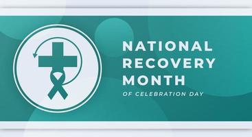 Happy National Recovery Month Celebration Vector Design Illustration for Background, Poster, Banner, Advertising, Greeting Card