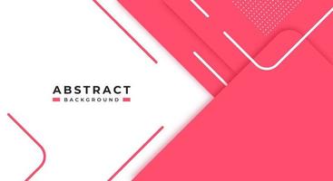 Abstract Pink Background Geometric Shape Paper Layers with Copy Space for Decorative web layout, Poster, Banner, Corporate Brochure and Seminar Template Design vector