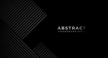 Black and Grey Metallic Abstract Tech Geometric Linear Background with Copy Space for Text or Message vector