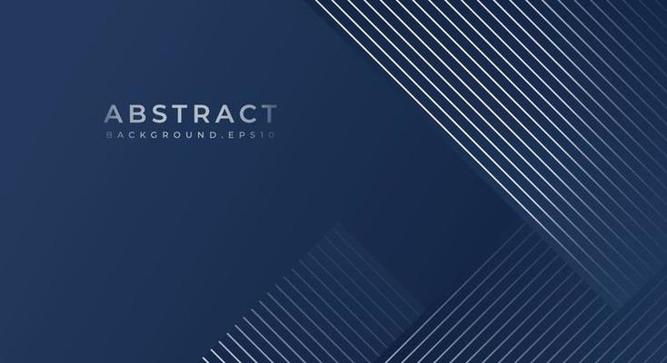 Blue and Grey Metallic Abstract Tech Geometric Linear Background with Copy Space for Text or Message