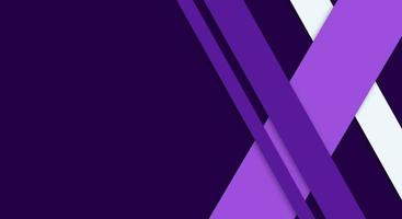 Papercut Background Geometric Overlap Layers with Stripes Purple and White Color with Copy Space vector