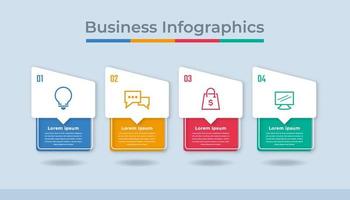 Timeline Infographics Business Data Visualization Process Chart. Abstract Diagram Graph with Steps, Options vector