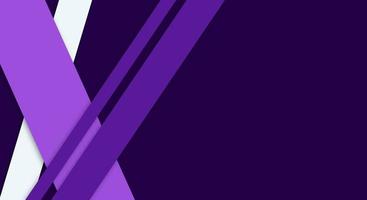 Papercut Background Geometric Overlap Layers with Stripes Purple and White Color with Copy Space vector