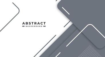 Abstract Grey Background Geometric Shape Paper Layers with Copy Space for Decorative web layout, Poster, Banner, Corporate Brochure and Seminar Template Design vector