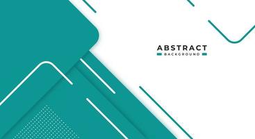 Abstract Turquoise Background Geometric Shape Paper Layers with Copy Space for Decorative web layout, Poster, Banner, Corporate Brochure and Seminar Template Design vector