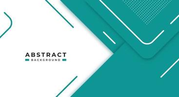 Abstract Turquoise Background Geometric Shape Paper Layers with Copy Space for Decorative web layout, Poster, Banner, Corporate Brochure and Seminar Template Design vector