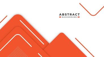 Abstract Orange Background Geometric Shape Paper Layers with Copy Space for Decorative web layout, Poster, Banner, Corporate Brochure and Seminar Template Design vector