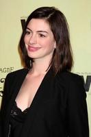 Anne Hathaway arriving at the Women In Film 2nd Annual PreOscar Cocktail Party at the home of Peter  Tara Guber in Bel Air CA onFebruary 20 20092009 photo