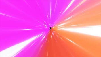 Abstract glowing space tunnel flying at high speed from bright energy futuristic high-tech lines background. Video 4k