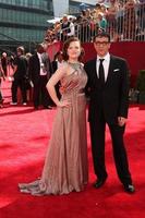 Elizabeth Moss and Fred ArmisenArriving at the 2009 Primetime Emmy AwardsNokia Theater at LA LiveLos Angeles CASeptember 20 20092009 photo