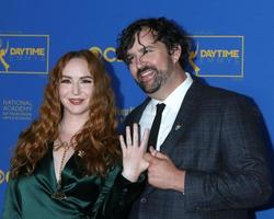 LOS ANGELES  JUN 24  Camryn Grimes Brock Powell at the 49th Daytime Emmys Awards at Pasadena Convention Center on June 24 2022 in Pasadena CA photo