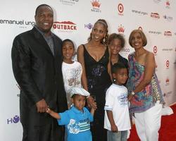 Holly Robinson Peete  Rodney Peete and their children and Hollys mother Delores  arriving at the 10th Annual Designcare Fundraiser benefiting the HollyRod Foundation at a private residence in Malibu CA onJuly 19 20082008 photo