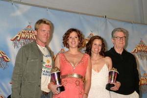 Anthony Michael Hall Molly Ringwald Ally Sheedy and Paul Gleason in the press room after winning a special award for the classic movie The Breakfast Club at the MTV Movie Awards at the Shrine Auditorium Los Angeles CAJune 4 20052005 photo