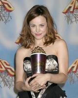 Rachel McAdams  in the press room after wining two awards one for Breakthrough performance for a female and another for Best Kiss Shared with Ryan Gosling  at the MTV Movie Awards at the Shrine Auditorium Los Angeles CAJune 4 20052005 photo