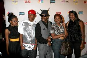 coolio familia llegando a el nbc tca fiesta a el beverly Hilton hotel en beverly colinas California en julio 20 20082008 foto