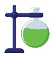 green lab flask vector