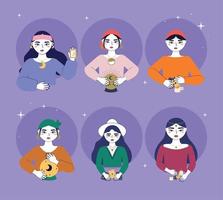 fortune teller women vector