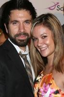 Joshua Gomez  Amy Phan   arriving at the NBC TCA Party at the Beverly Hilton Hotel  in Beverly Hills CA onJuly 20 20082008 photo