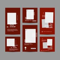 Urban Futuristic Design for Social Media Post Templates vector