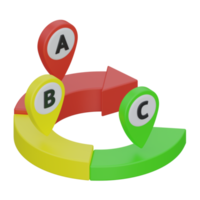 data analytics 3d rendering icon illustration, chart png